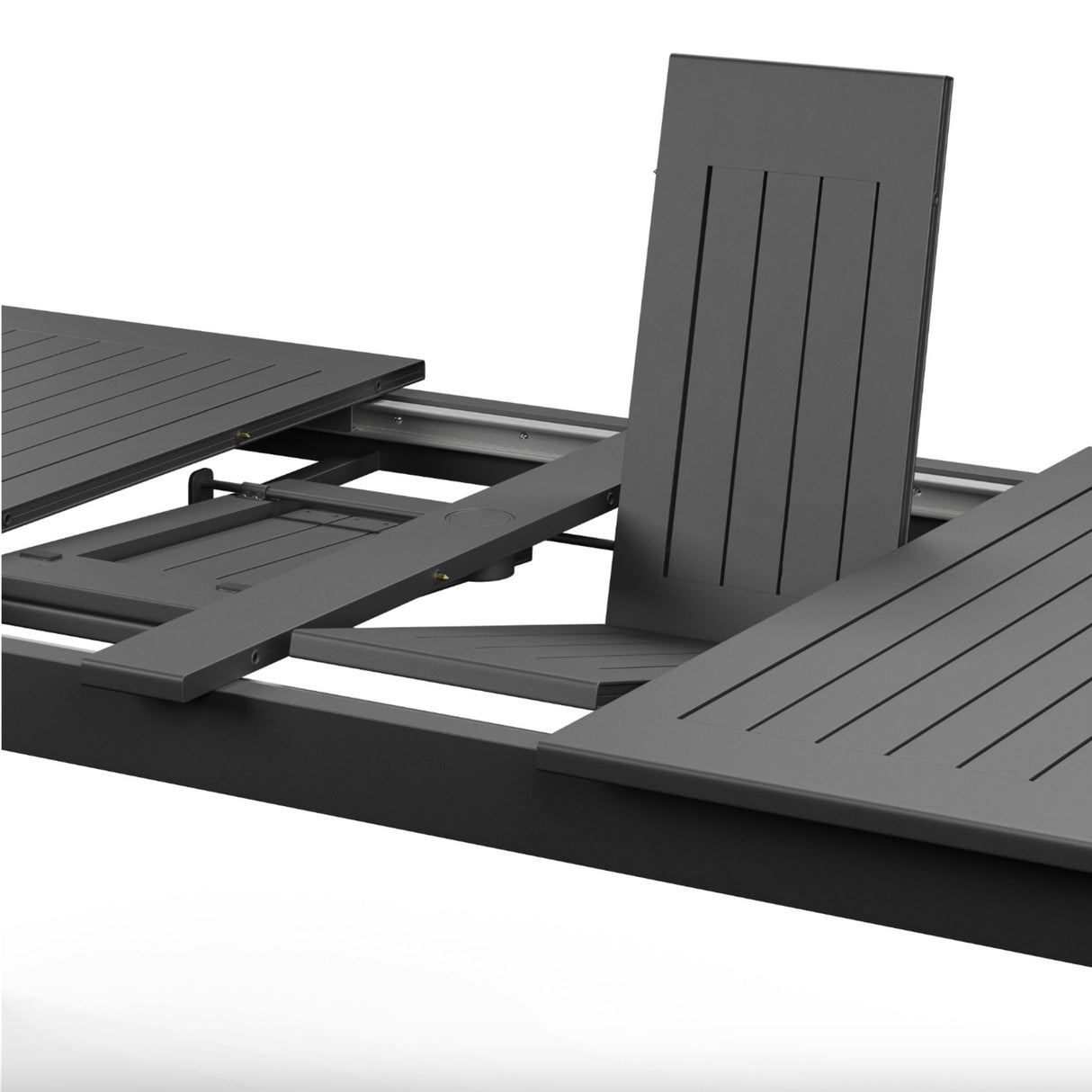 Extendable Outdoor Dining Table (Black)