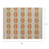 8' x 10' Indoor/Outdoor Rug (Terracotta)