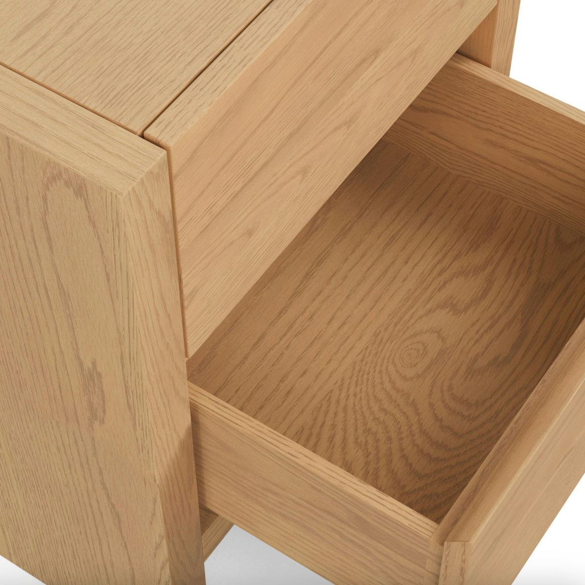2-Drawer MCM Nightstand (White Oak)