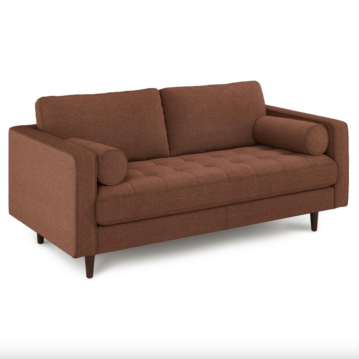 72" Tufted MCM Loveseat (Ratine Oxide)