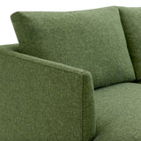 83.5" MCM-Style Sofa (Forest Green)