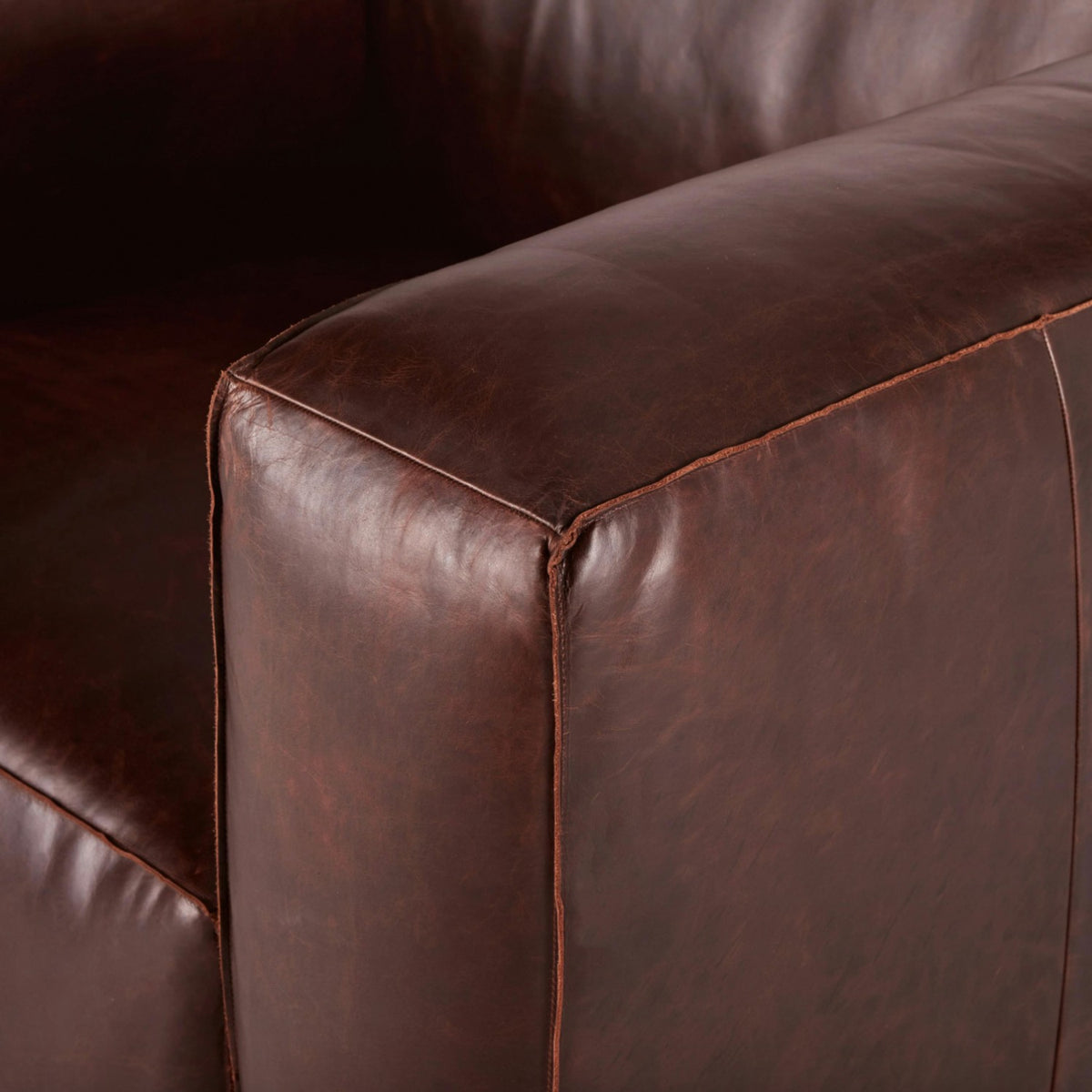 Genuine Leather Swivel Chair (Indiana Brown)