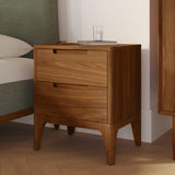 2-Drawer MCM Nighstand (Walnut)