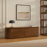 MCM-Style Low Media Unit (Walnut)