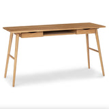 55" MCM Desk w/ Storage (Oak)