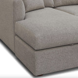 Sectional w/ Reversible Chaise + Storage (Hestia Gray)