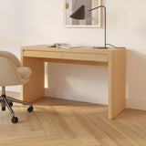 50" MCM-Style Desk w/ Storage (White Oak)