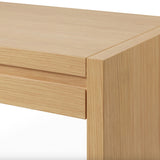 50" MCM-Style Desk w/ Storage (White Oak)