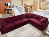 Interior Define James 3-Piece Sectional in Performance Currant Chenille, featuring plush cushions and modern design.