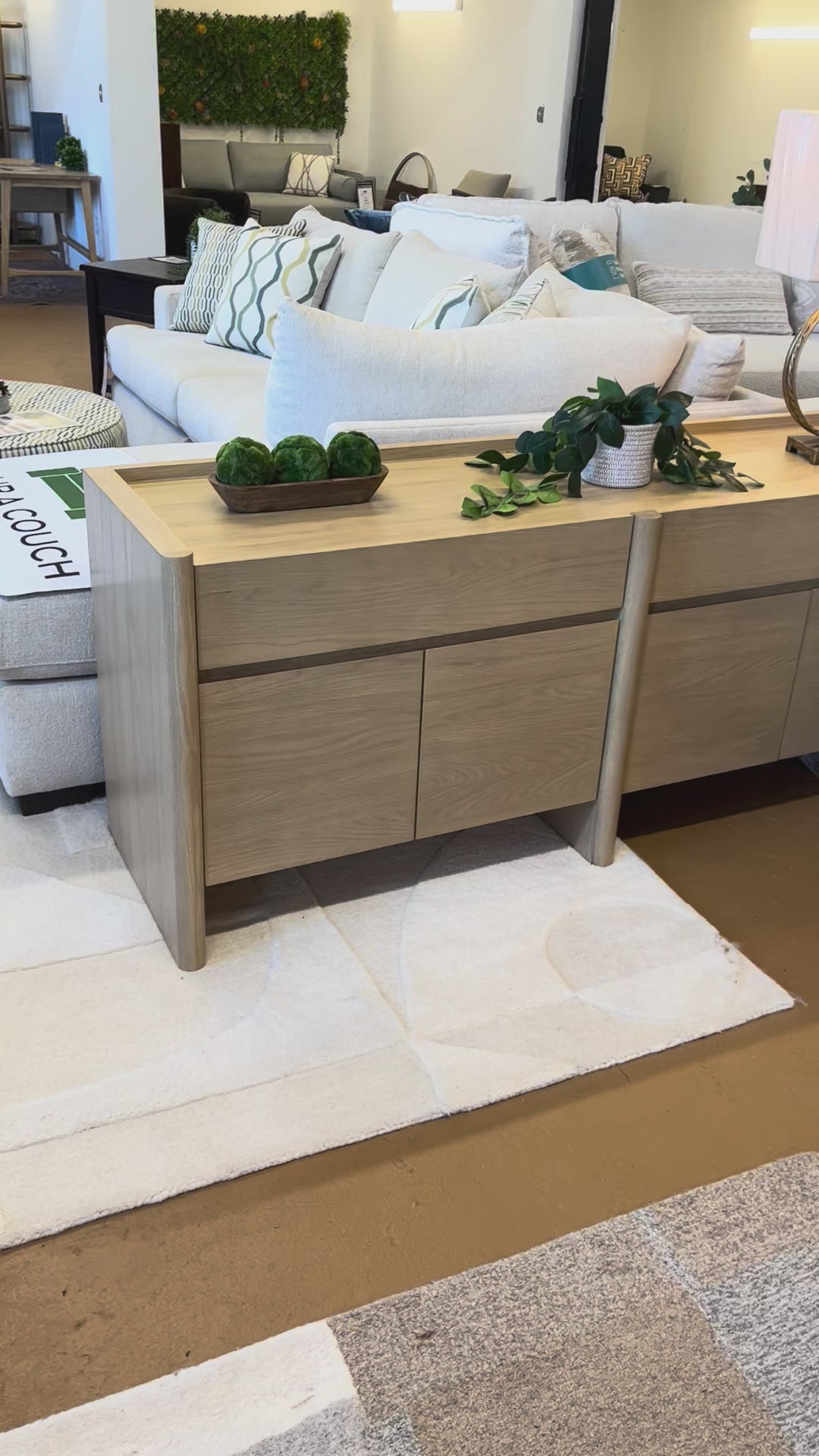70" MCM-Style Sideboard (White Oak)