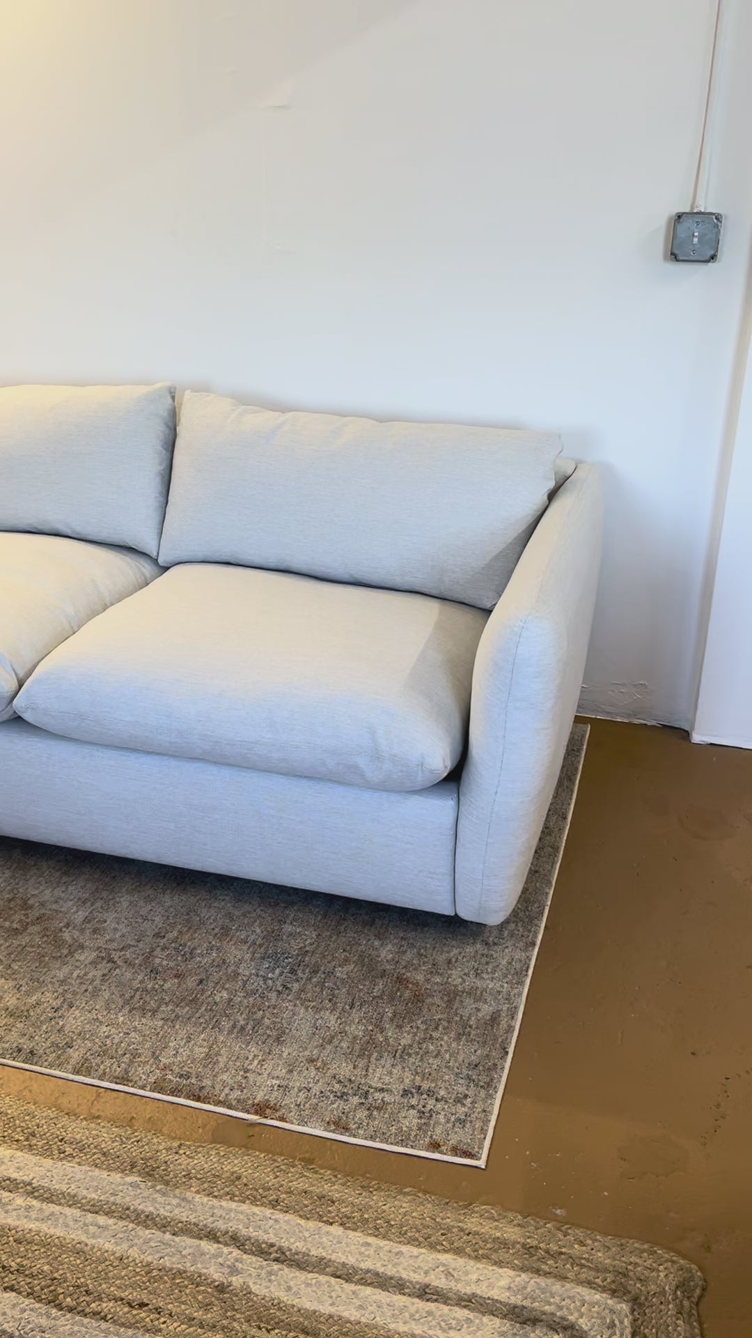 86" Sofa Bed (Silver Ivory)