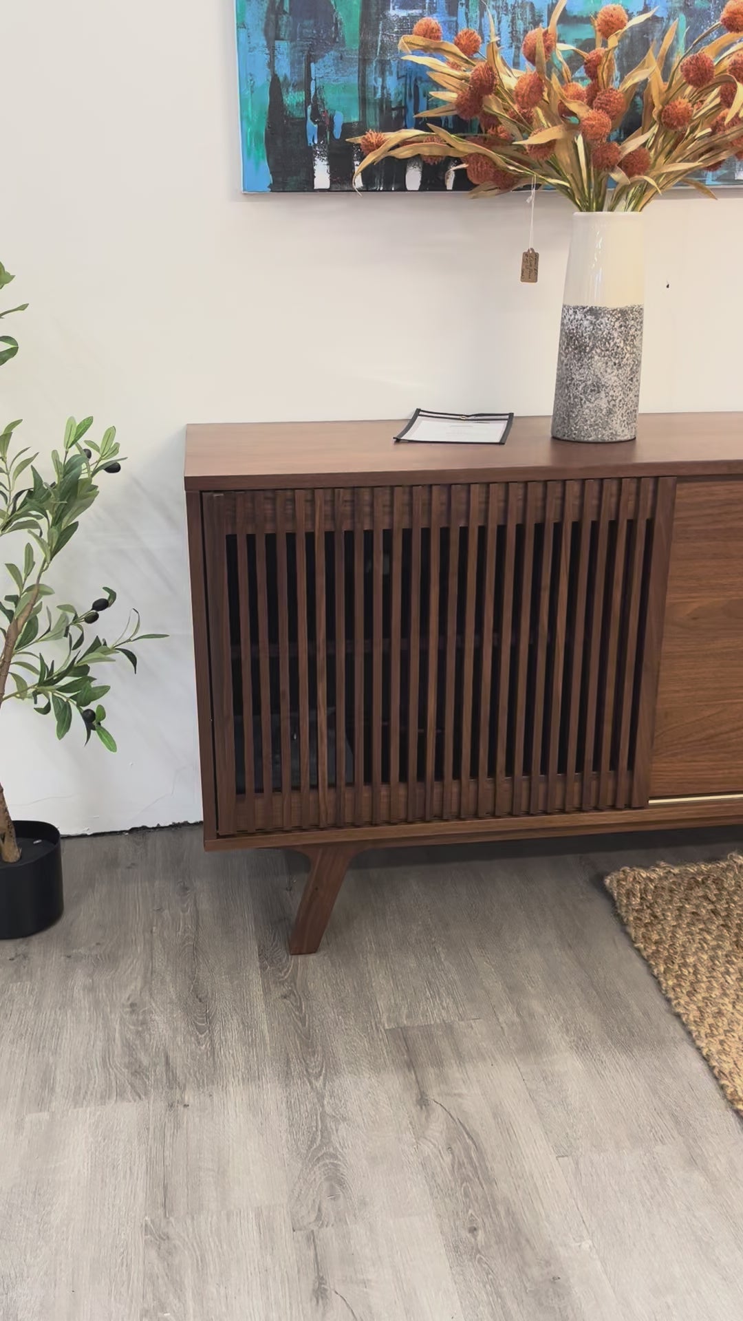 47.5" MCM Media Unit (Walnut)