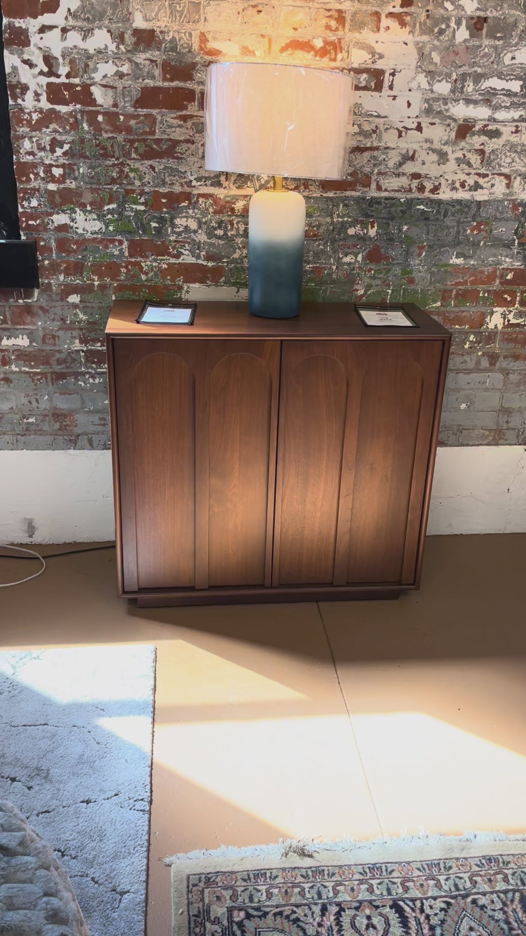 37" MCM Cabinet w/ Storage (Walnut)