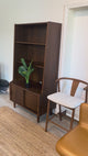 Walnut MCM Bookcase w/ Storage