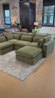 Serenity Cloud Sectional w/Storage Ottoman (5pc)