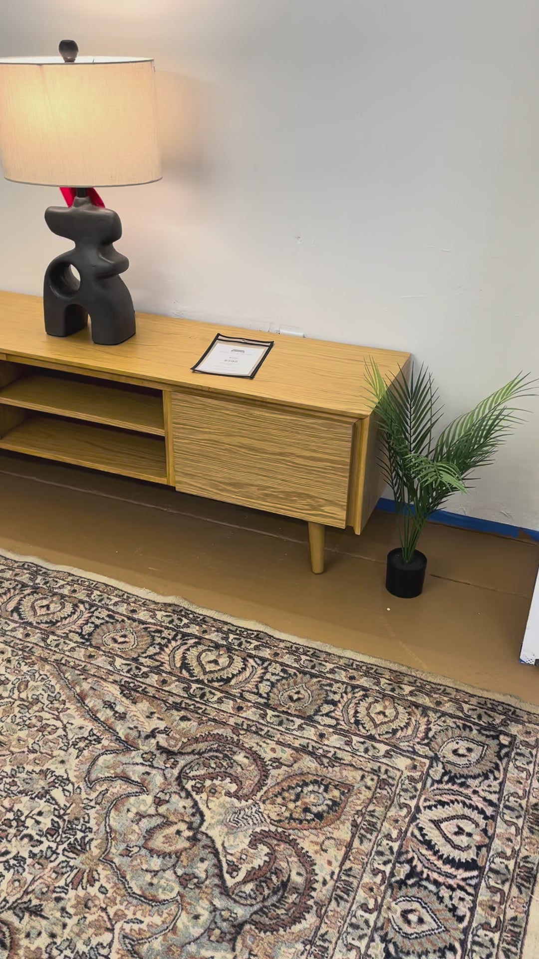 63" Low Media Unit (Oak)