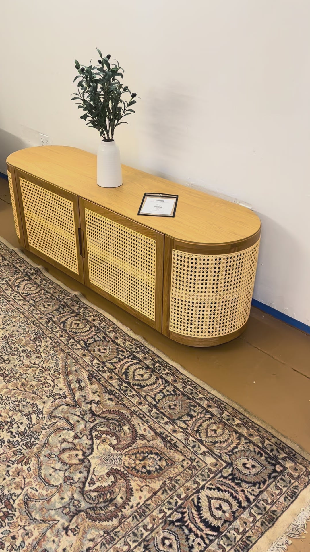 63" MCM-Style Media Unit (Oak)