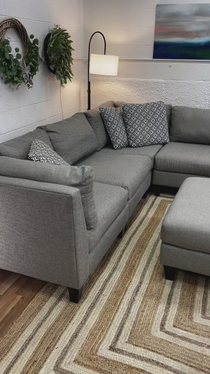 Bauhaus 6pc Modular Sectional w/Ottoman