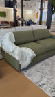 92" MCM Sofa (Napa Moss/Natural Oak)