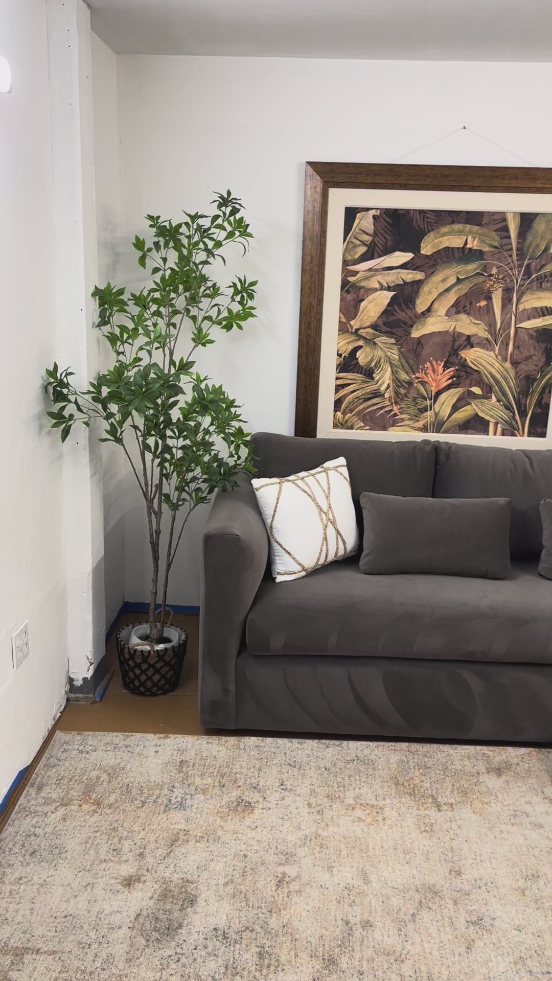 92" Velvet Corner Sectional (Hale Warm Gray)