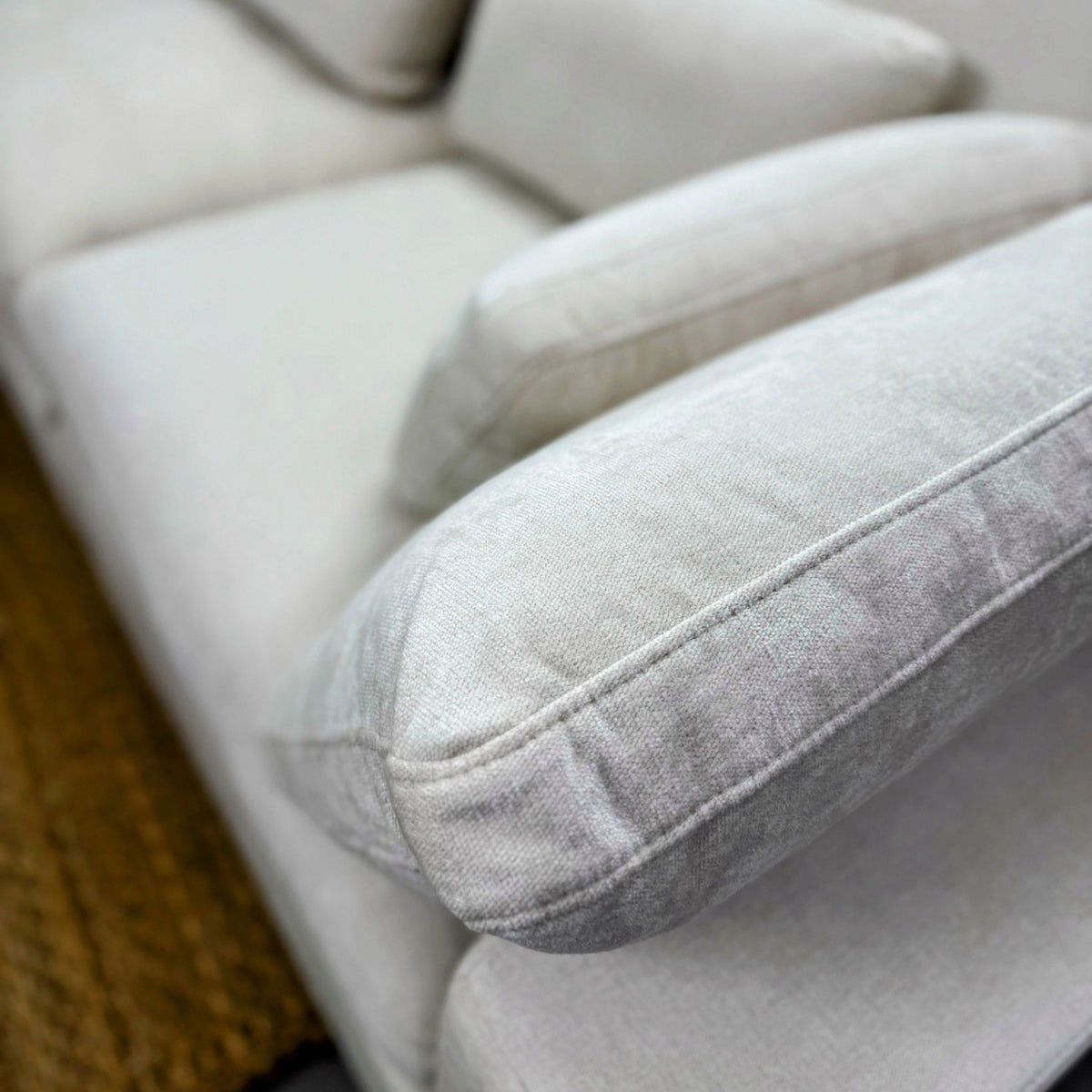 Pull Up A Couch Serenity Cloud Sectional Sofa in two-piece arrangement with plush cushions and modern design, ideal for living rooms.