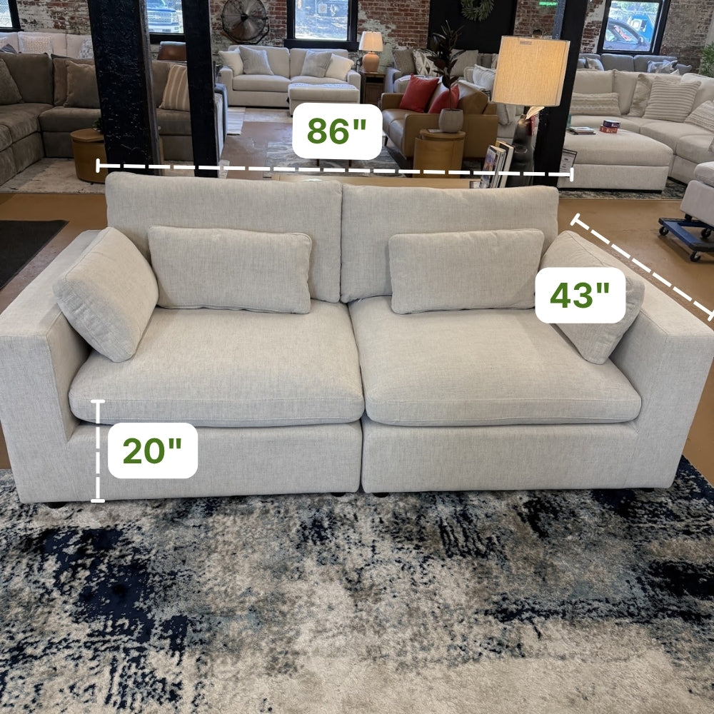 Serenity Cloud 2pc Sectional Sofa - Pull Up A Couch