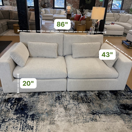 Serenity Cloud 2pc Sectional Sofa - Pull Up A Couch