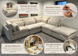 Serenity Cloud 3pc Sectional Sofa - Pull Up A Couch