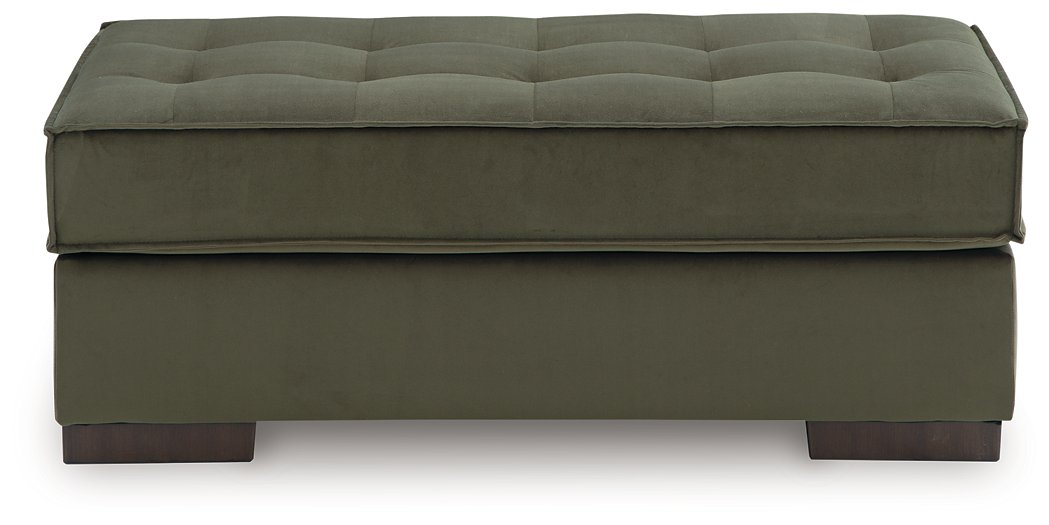 Caspian-Town oversized accent ottoman by Signature Design Ashley, soft fabric with plush cushioning and neutral color.