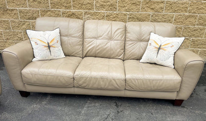 Macy’s Real Leather Couch + Loveseat Set - Pull Up A Couch