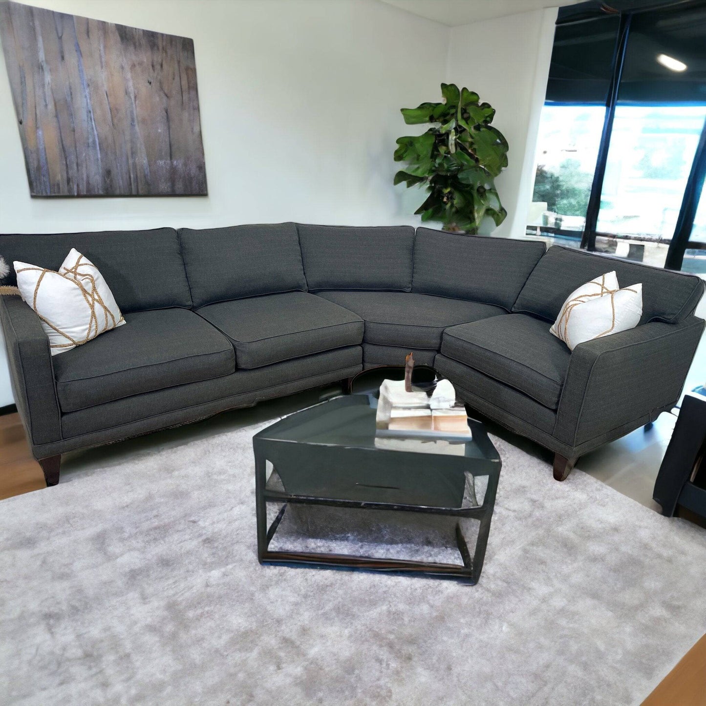 Rowe 3pc Sectional w/ Wedge - Pull Up A Couch