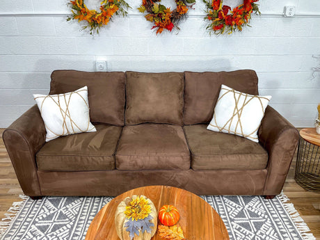 Microfiber Sofa + Chair + Bench Living Room - Pull Up A Couch