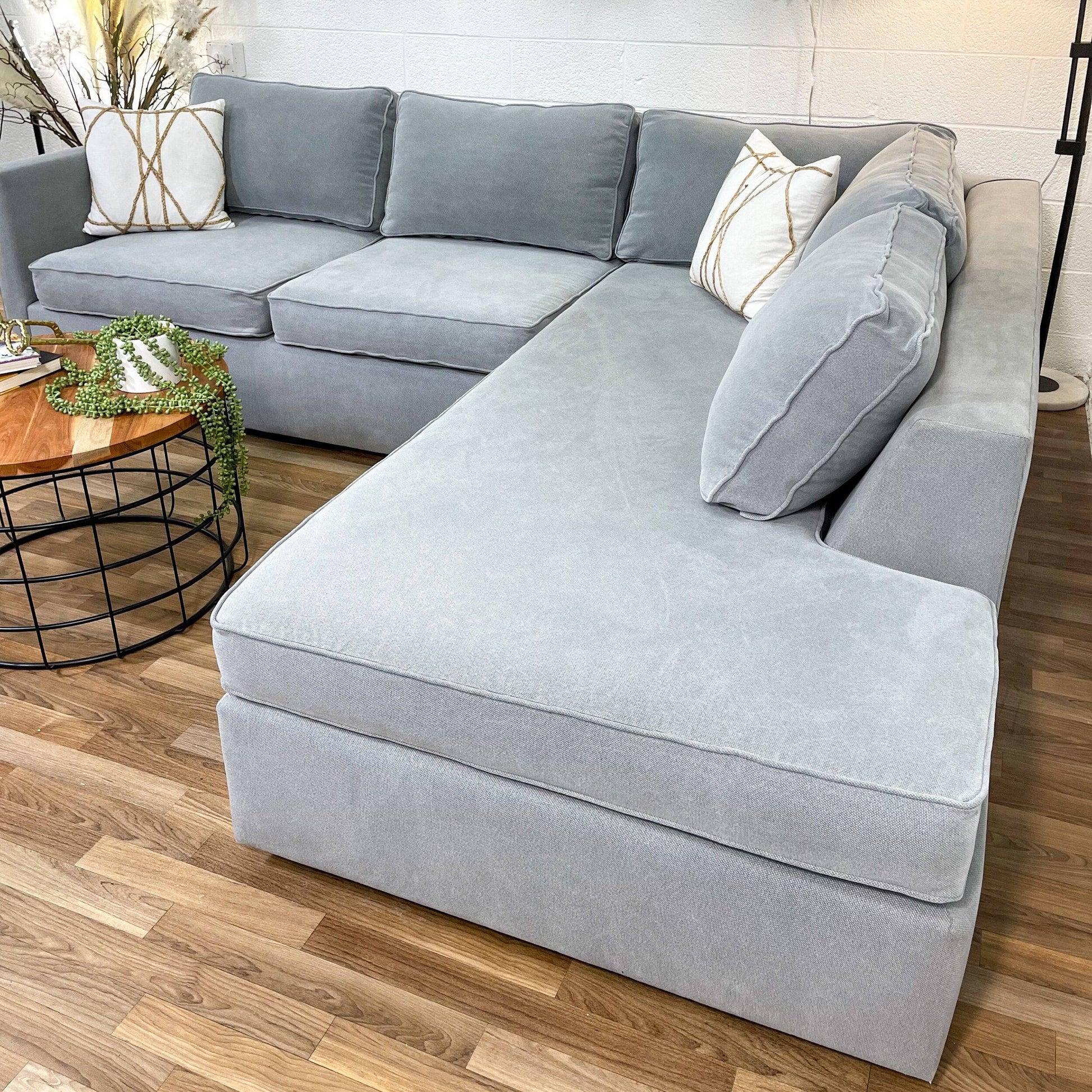 West Elm Harris 2pc sectional couch w/right-facing chaise - Pull Up A Couch