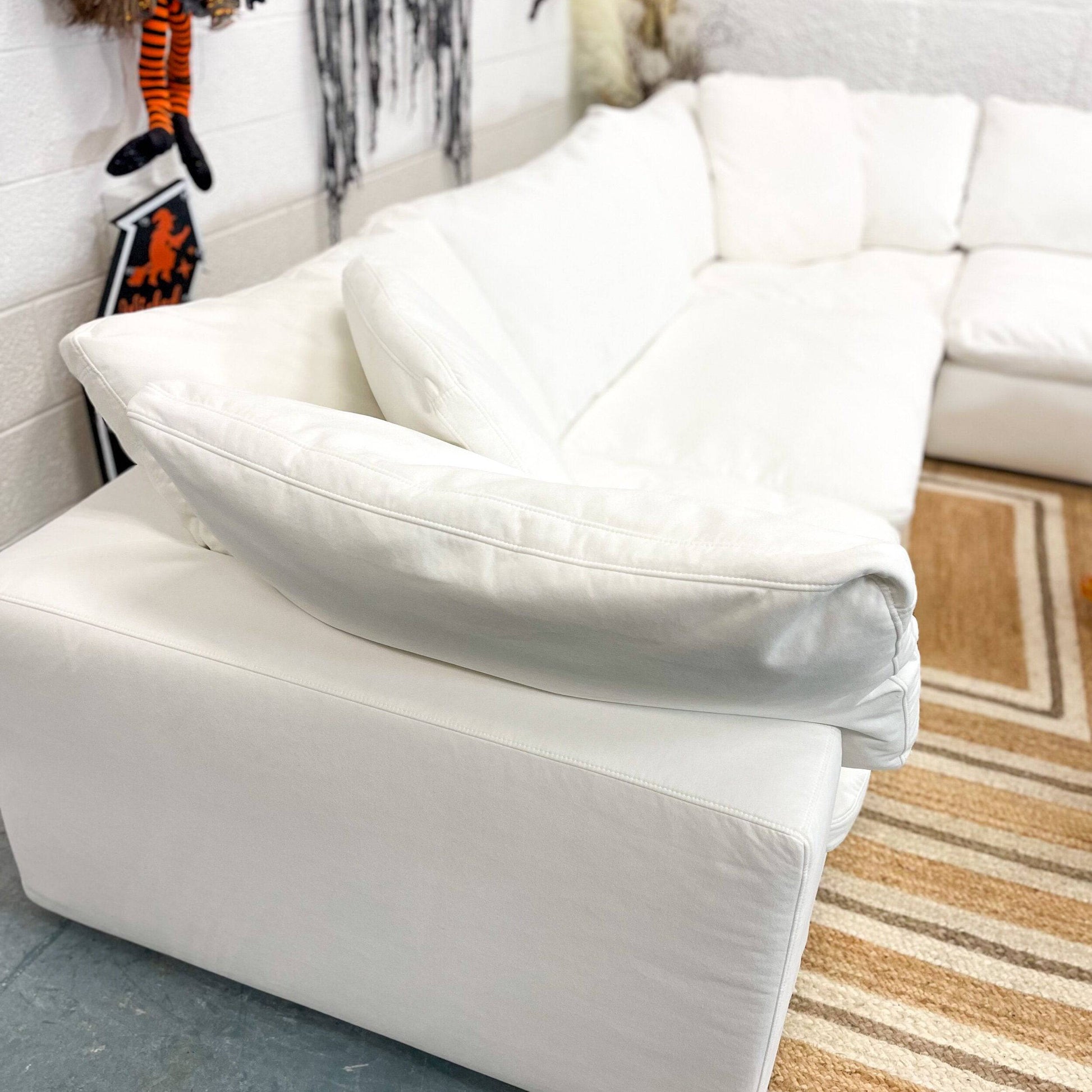 Cost Plus 4pc Cloud Couch w/Slip Cover - Pull Up A Couch