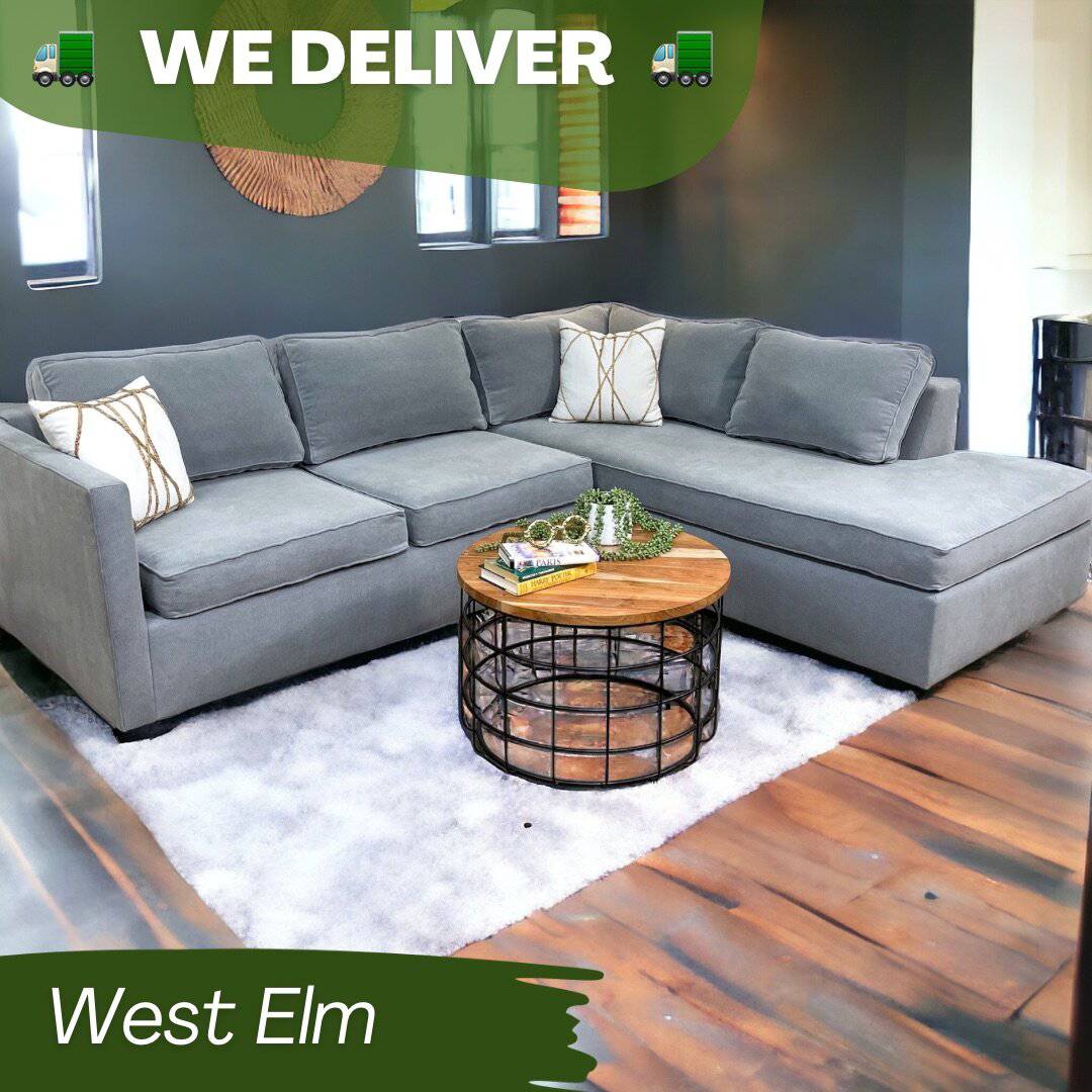 West Elm Harris 2pc sectional couch w/right-facing chaise - Pull Up A Couch