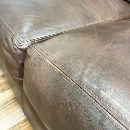 Ethan Allen Hyde Sofa w/Real Aniline Leather