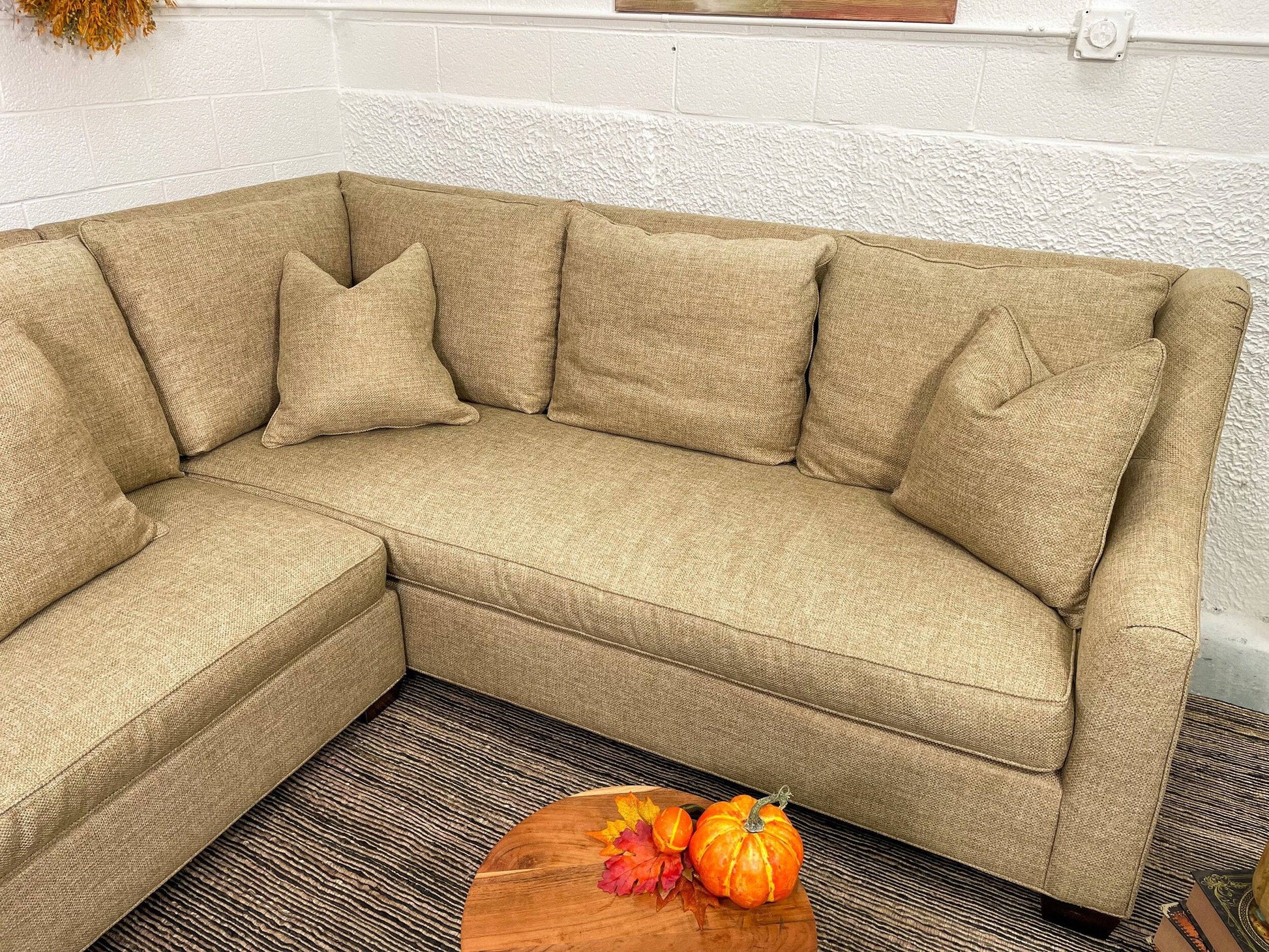 Wesley Hall 1904 Barrett 2 pc Sectional Couch w/Bench Cushions - Pull Up A Couch