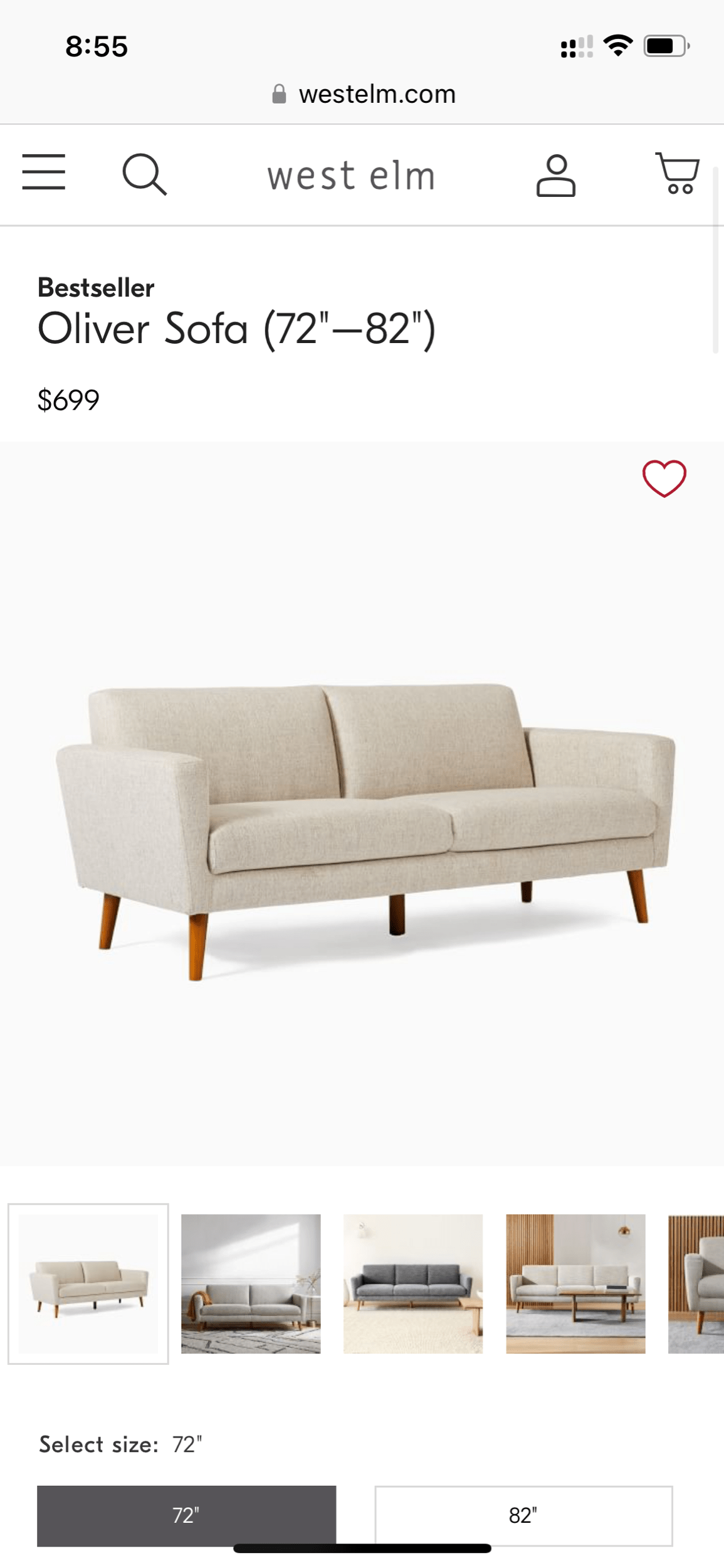 West Elm Oliver Sofa - Pull Up A Couch