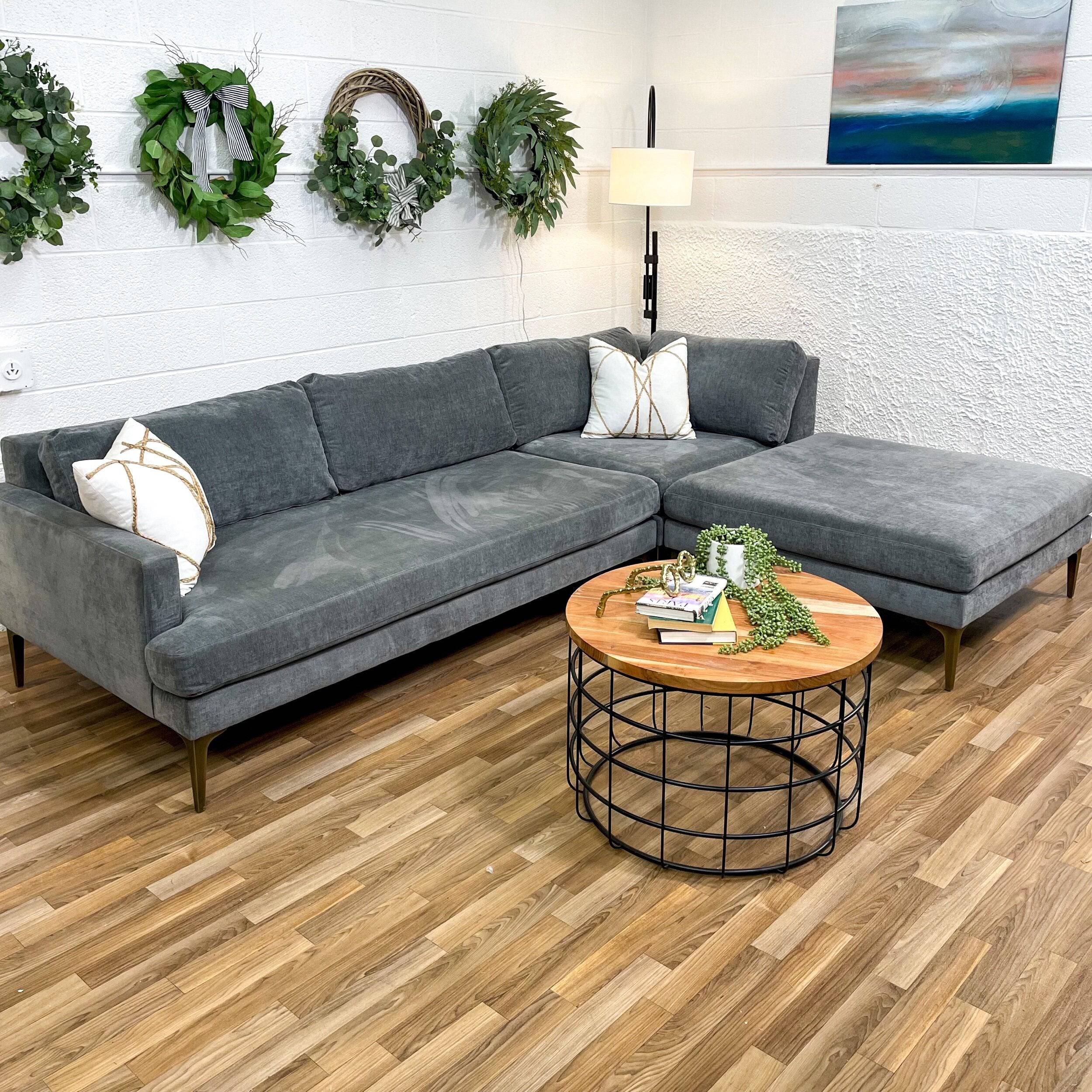 West Elm Andes Ottoman