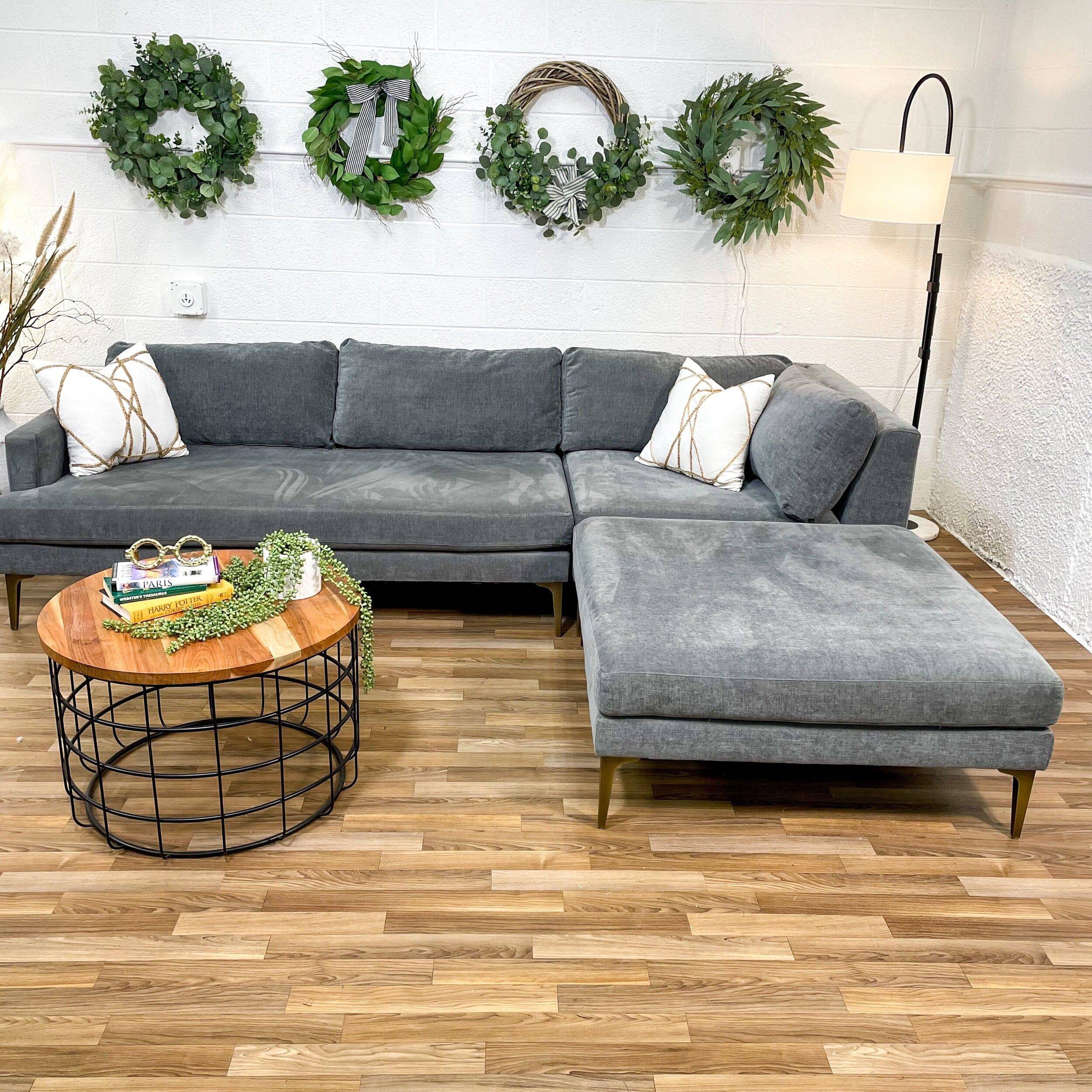 West Elm Andes Ottoman - Thumbnail 3